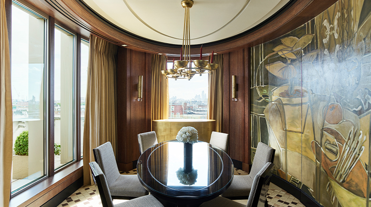 45 park lane Penthouse Suite Dining room