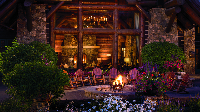 Property TheRitzCarltonBachelorGulch Hotel Exterior FirePit TheRitzCarltonHotelCompanyLLC